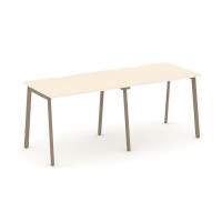 Estetica Рабочая станция 2 места ES.RS-2.1-VP Сатин/Металл Латте 1960*730*750