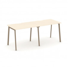 Estetica Рабочая станция 2 места ES.RS-2.1-VP Сатин/Металл Латте 1960*730*750