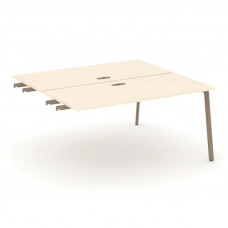 Estetica Двойной стол приставка к опор. тумбам ES.D.SPR-4-LP Сатин/Металл Латте 1580*1500*750