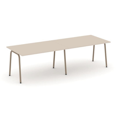 Estetica Стол переговорный ES.PRG-2.3-K Капучино/Металл Латте 2760*980*750