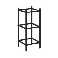 Loft Угловой проходной модуль VR.L-SL.UPK-2.2.2 Металл Черный 446*446*1047