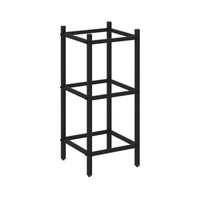 Loft Угловой проходной модуль VR.L-SL.UPK-2.2.2 Металл Черный 446*446*1047