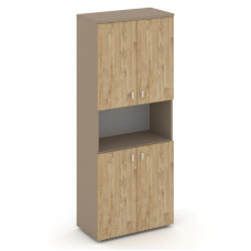 Estetica Шкаф высокий широкий ES.ST-1.5 Латте/Тиквуд Светлый 800*420*1977