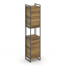 Rift Шкаф 5 ниш узкий RF.SU-52 (U) Сандал Янтарный/Металл Антрацит/Черный Ручки 420*396*2010