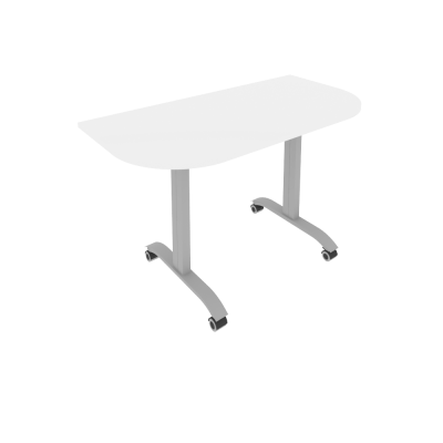 Mobile System Стол складной мобильный СМ-4.1 Белый/Металл Серый 1300*650*757