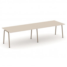 Estetica Стол переговорный ES.PRG-2.4-K Капучино/Металл Латте 3160*980*750