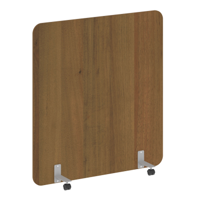 R-line Перегородка на металлических опорах, на роликах DP.R-140-150 Орех Гварнери/Металл Серый 1400*