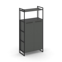 Rift Шкаф 4 ниши широкий RF.SS-43 Антрацит NEW/Металл Черный/Черный Ручки 798*396*1648