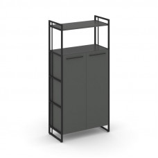 Rift Шкаф 4 ниши широкий RF.SS-43 Антрацит NEW/Металл Черный/Черный Ручки 798*396*1648