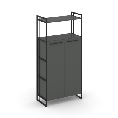 Rift Шкаф 4 ниши широкий RF.SS-43 Антрацит NEW/Металл Черный/Черный Ручки 798*396*1648