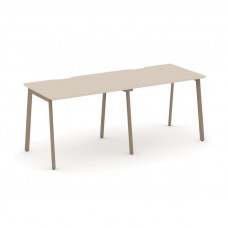 Estetica Рабочая станция 2 места ES.RS-2.1-VP Капучино/Металл Латте 1960*730*750