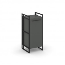 Rift Шкаф 2 ниши узкий RF.SU-21 (L) Антрацит NEW/Металл Черный/Черный Ручки 420*396*924