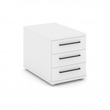 Rift Тумба опорная/приставная RF.TOP-001 Белый Бриллиант/Черный Ручки 600*450*523