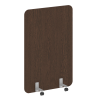 R-line Перегородка на металлических опорах, на роликах DP.R-100-150 Венге Цаво/Металл Серый 1000*18*