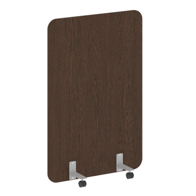 R-line Перегородка на металлических опорах, на роликах DP.R-100-150 Венге Цаво/Металл Серый 1000*18*