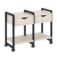 Loft Тумба на колесных опорах VR.L-TN-1.K Денвер Светлый/Металл Черный 970*460*767
