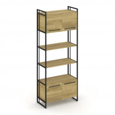 Rift Шкаф 5 ниш широкий RF.SS-54 Дуб Винченцо/Металл Черный/Черный Ручки 798*396*2010