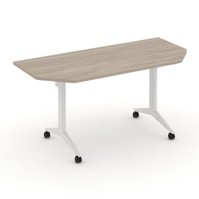 X-Pull Стол складной мобильный X.M-7.T2 Дуб Аттик/Металл Белый 1580*720*753