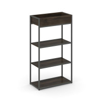 Rift Стеллаж металлический высокий приставной RF.STM-001 Дуб Мали/Металл Антрацит 596*350*1250