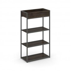 Rift Стеллаж металлический высокий приставной RF.STM-003 Дуб Мали/Металл Антрацит 796*350*1250