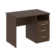 Nova S Стол письменный с тумбой правый В.СПТ-1 (R) Венге Цаво 1000*650*750