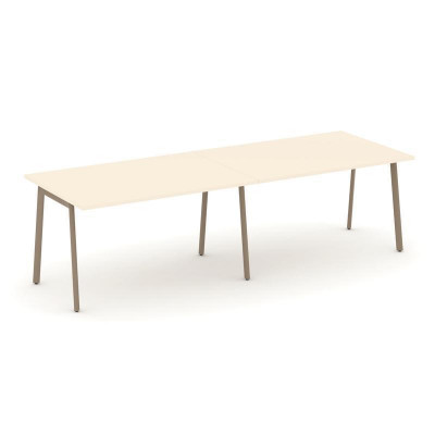 Estetica Стол переговорный ES.PRG-2.3-P Сатин/Металл Латте 2760*980*750