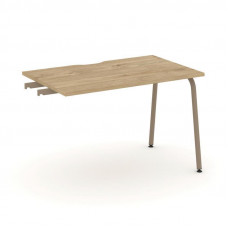 Estetica Стол приставка к опорным тумбам ES.SPR-2-VK Тиквуд Светлый/Металл Латте 1180*730*750