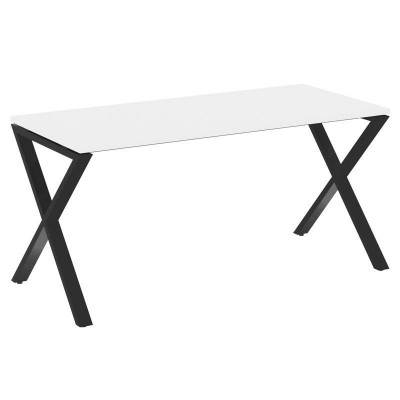 Loft Стол рабочий VR.L-SRX-4.7 Белый Бриллиант/Металл Черный 1580*720*750