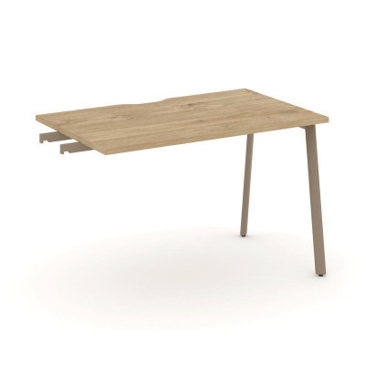 Estetica Стол приставка к опорным тумбам ES.SPR-2-VP Тиквуд Светлый/Металл Латте 1180*730*750