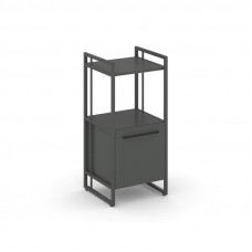 Rift Шкаф 2 ниши узкий RF.SU-22 (R) Антрацит NEW/Металл Антрацит NEW/Черный Ручки 420*396*924