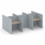 Стол для колл-центра Комплект №8 KC.K-008 2412*1800*1200 Дуб Аттик/Romeo 13