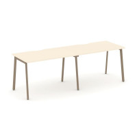 Estetica Рабочая станция 2 места ES.RS-2.2-VP Сатин/Металл Латте 2360*730*750