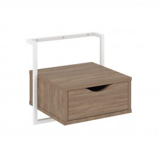 Loft Тумба навесная (крепление к стене) VR.L-SY1 Дуб Аризона/Металл Белый 450*409*450