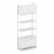 Rift Шкаф 5 ниш широкий RF.SS-54 Белый Бриллиант/Металл Белый/Белый Ручки 798*396*2010