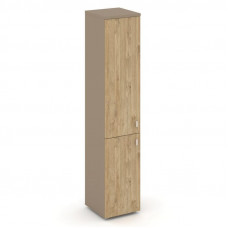 Estetica Шкаф высокий узкий левый ES.SU-1.3 (L) Латте/Тиквуд Светлый 400*420*1977