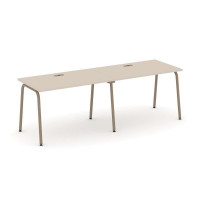 Estetica Рабочая станция 2 места ES.RS-2.2-LK Капучино/Металл Латте 2360*730*750