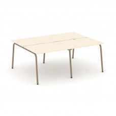 Estetica Рабочая станция 4 места ES.D.RS-4.1-VK Сатин/Металл Латте 1960*1500*750