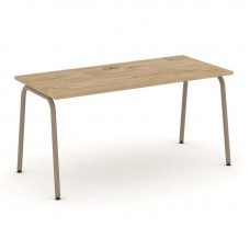 Estetica Стол рабочий ES.SP-4-LK Тиквуд Светлый/Металл Латте 1580*730*750