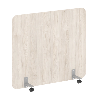 R-line Перегородка на металлических опорах, на роликах DP.R-140-120 Денвер Светлый/Металл Серый 1400