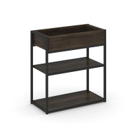 Rift Стеллаж металлический низкий приставной RF.STM-013 Дуб Мали/Металл Черный 796*350*750