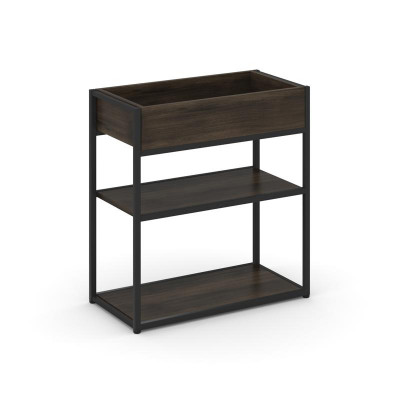 Rift Стеллаж металлический низкий приставной  RF.STM-013 Дуб Мали/Металл Черный 796*350*750