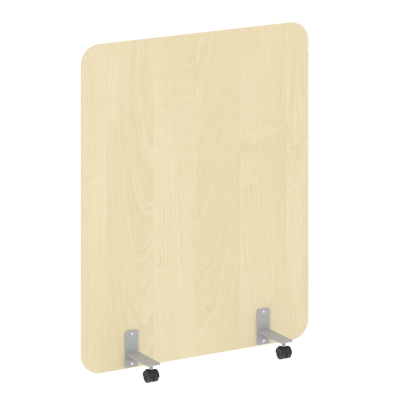 R-line Перегородка на металлических опорах, на роликах DP.R-120-150 Клен/Металл Серый 1200*18*1500