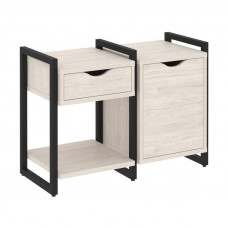 Loft Тумба на регулируемых опорах VR.L-TN-3.O Денвер Светлый/Металл Черный 970*460*719