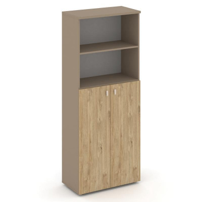 Estetica Шкаф высокий широкий ES.ST-1.6 Латте/Тиквуд Светлый 800*420*1977