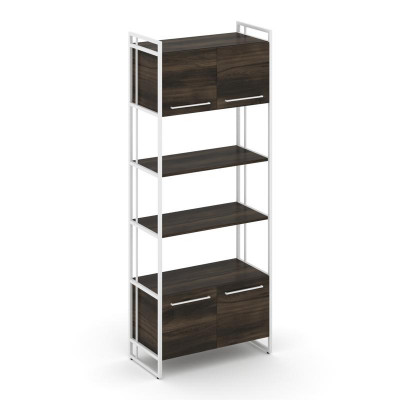 Rift Шкаф 5 ниш широкий RF.SS-54 Дуб Мали/Металл Белый/Белый Ручки 798*396*2010