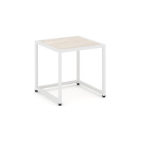 Loft Стол журнальный VR.L-SJK-40 Денвер Светлый/Металл Белый 400*400*400