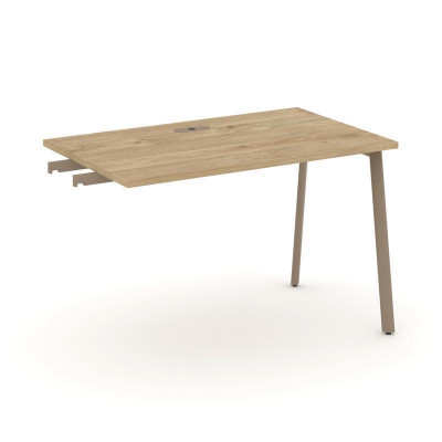 Estetica Стол приставка к опорным тумбам ES.SPR-2-LP Тиквуд Светлый/Металл Латте 1180*730*750