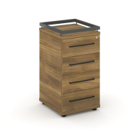 Rift Тумба приставная+рамка RF.TPR-002 Сандал Янтарный/Металл Антрацит/Черный Ручки 416*460*797