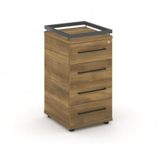 Rift Тумба приставная+рамка RF.TPR-002 Сандал Янтарный/Металл Антрацит/Черный Ручки 416*460*797