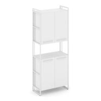 Rift Шкаф 5 ниш широкий RF.SS-52 Белый Бриллиант/Металл Белый/Белый Ручки 798*396*2010